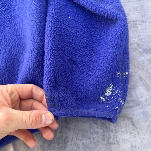 Men's Vintage Patagonia Purple Blue Fleece Retro-X Synchilla Jacket Sz Small USA - Picture 8 of 8